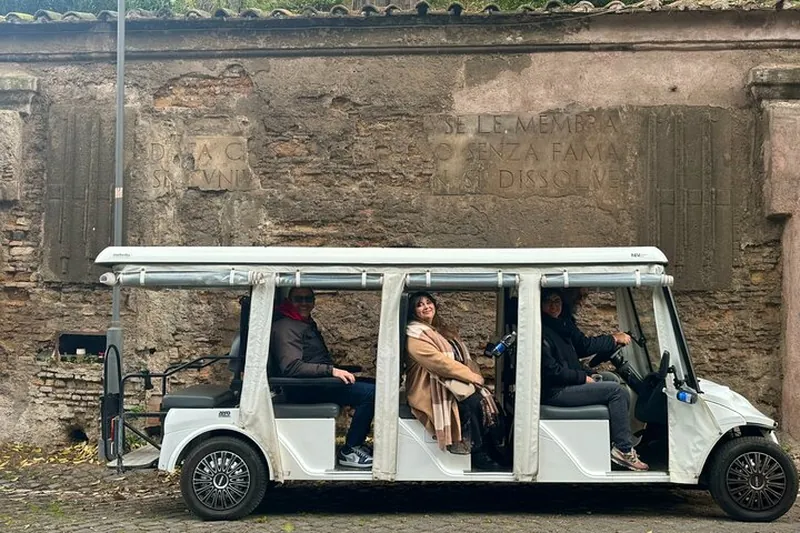 Appian Way and Catacombs Private Golf Cart Tour in Rome
