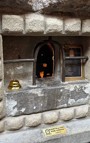 A secret poured through stone.