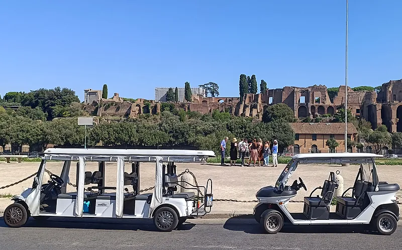 Rome City Center Private Golf Cart Tour