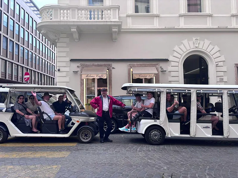 Rome City Center Private Golf Cart Tour