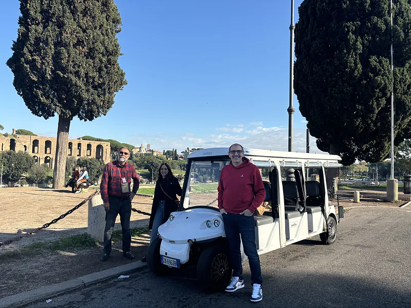 Rome City Center Private Golf Cart Tour