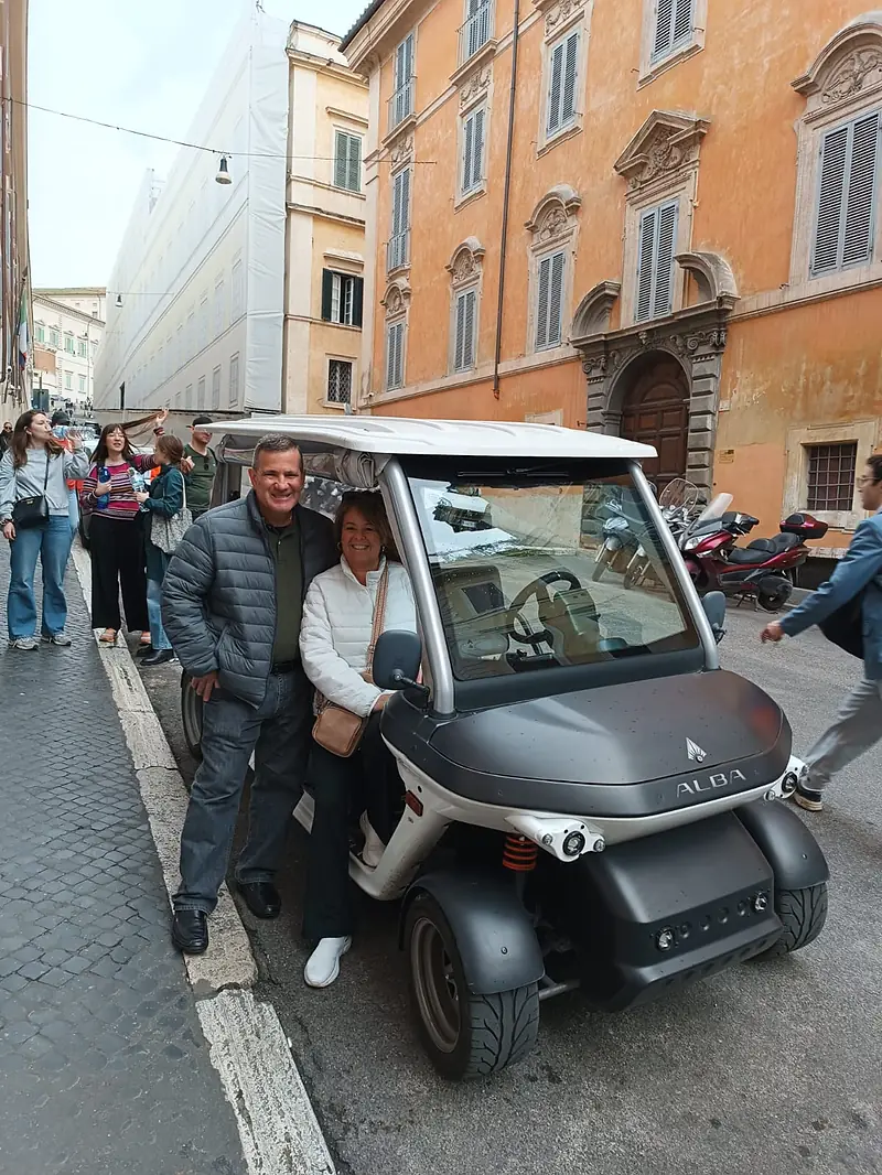 Rome City Center Private Golf Cart Tour
