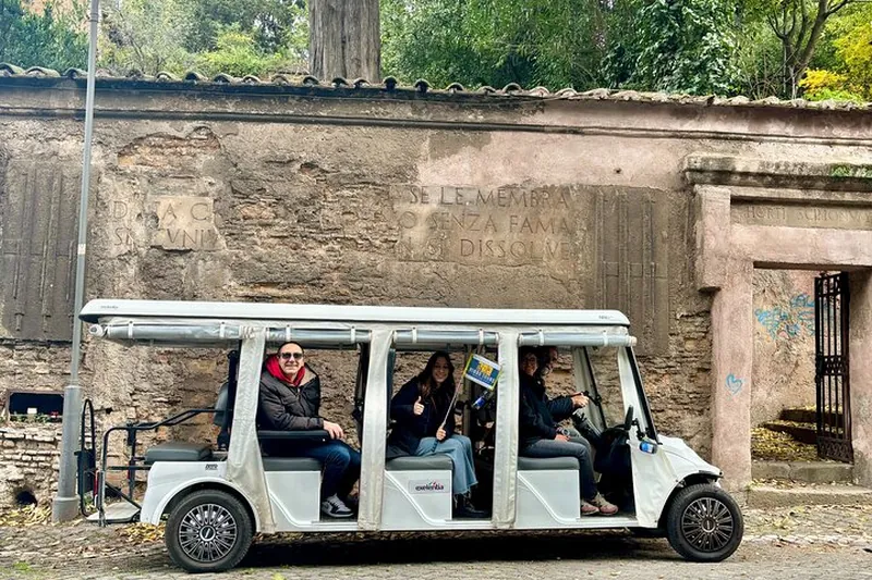 Appian Way and Catacombs Private Golf Cart Tour in Rome