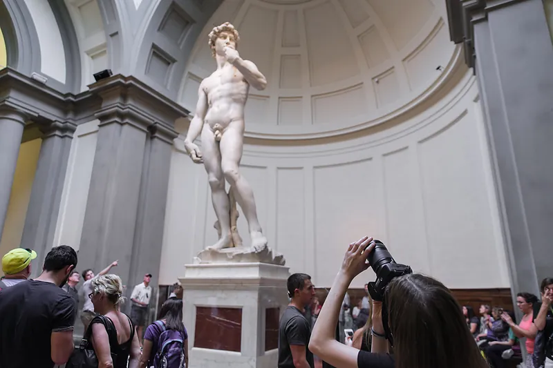 One hour with David at the Accademia Museum Florence