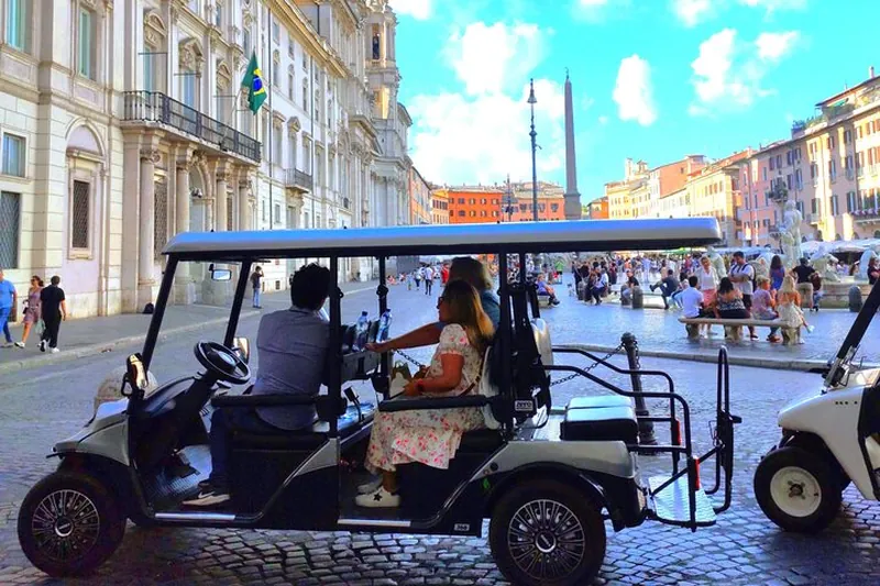 Rome City Center Private Golf Cart Tour