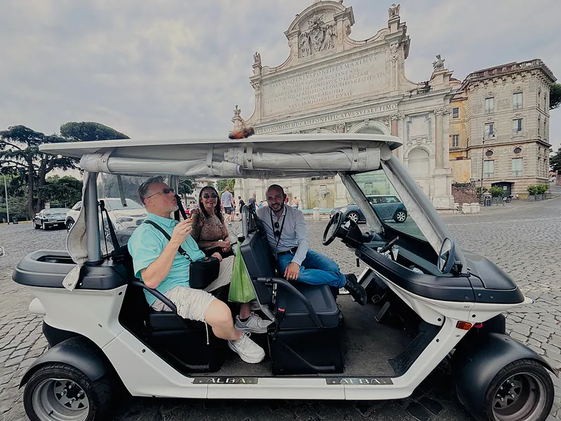 Rome City Center Private Golf Cart Tour