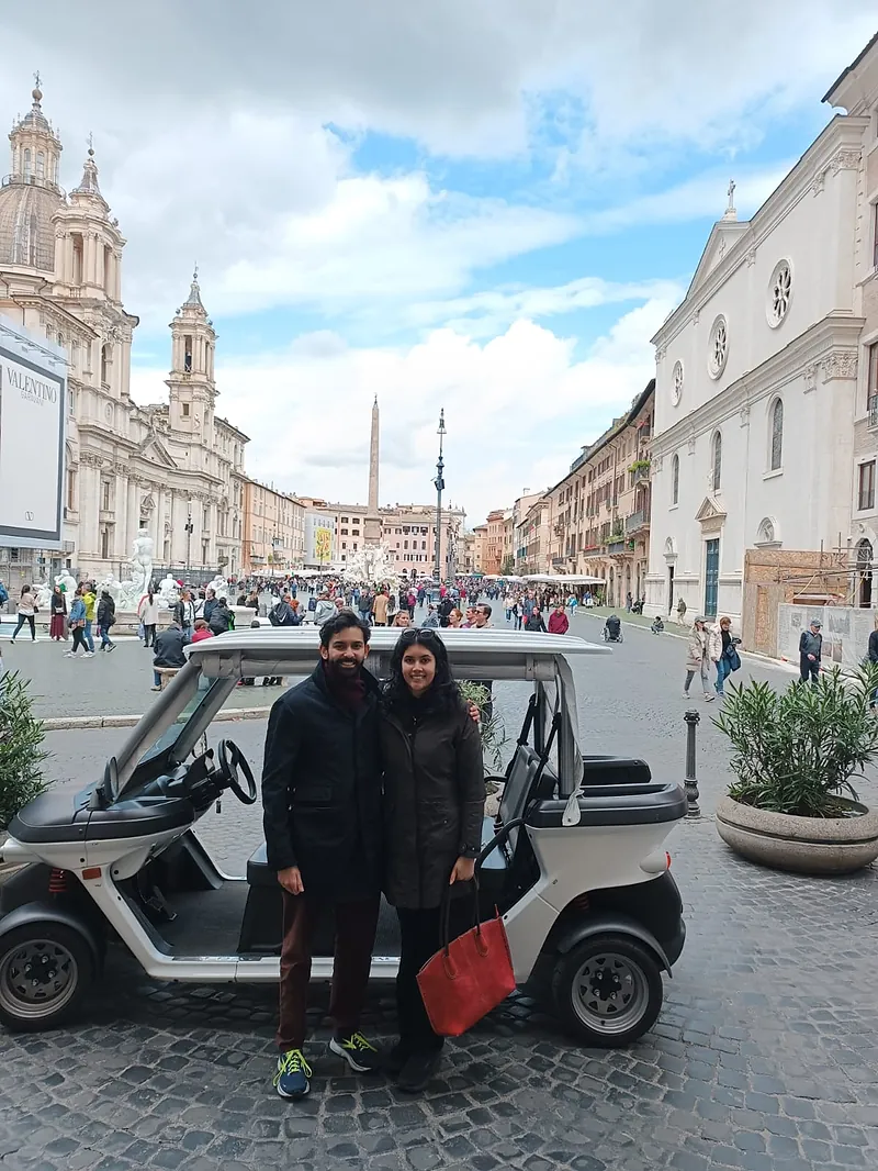 Rome City Center Private Golf Cart Tour