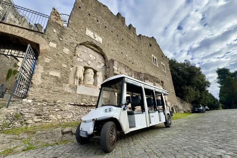 Appian Way and Catacombs Private Golf Cart Tour in Rome