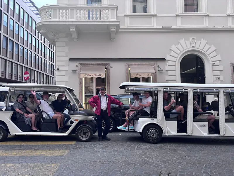 Rome City Center Private Golf Cart Tour