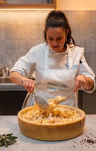 Fresh pasta in motion