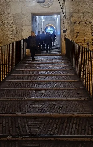 Climbing into Castel Sant’Angelo
